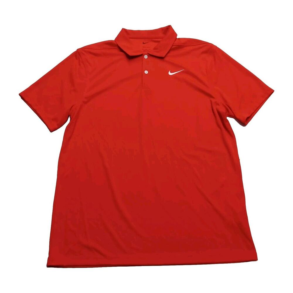 Nike Dri-Fit Polo Shirt Men's‎ M Medium 2-Button Golf CU9792-657